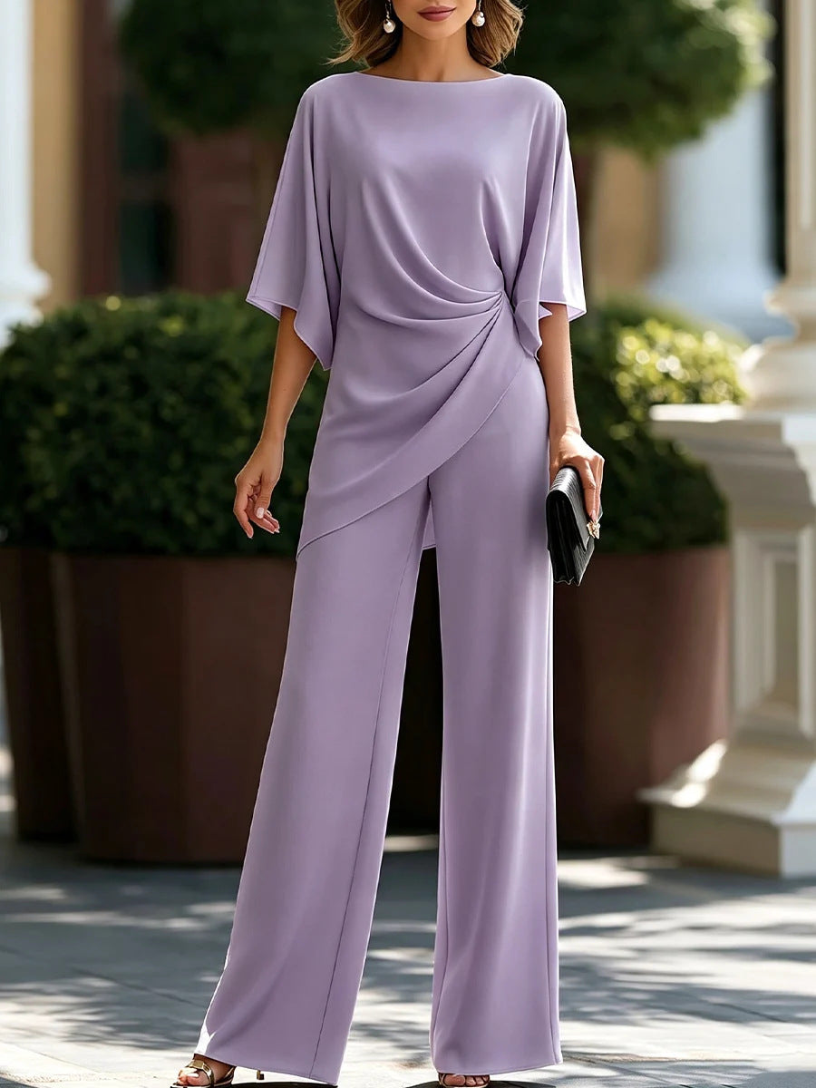 Camille Draped Waist Two-Piece Set