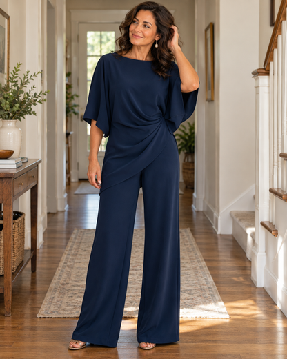 Camille Draped Waist Two-Piece Set