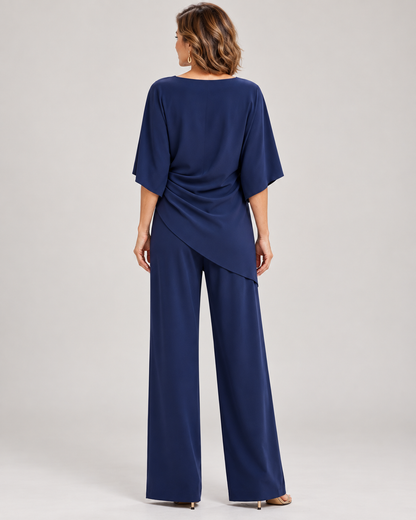 Camille Draped Waist Two-Piece Set