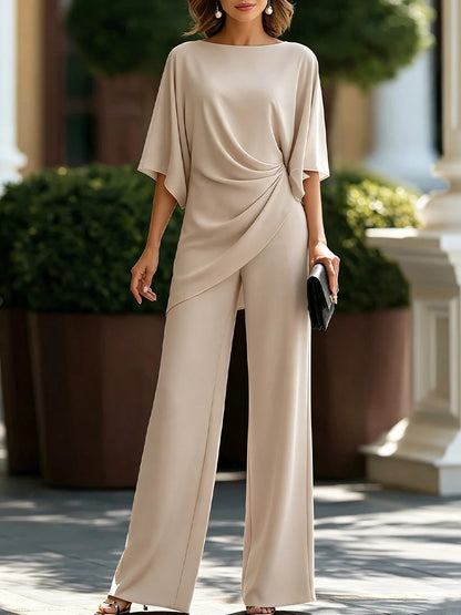 Camille Draped Waist Two-Piece Set