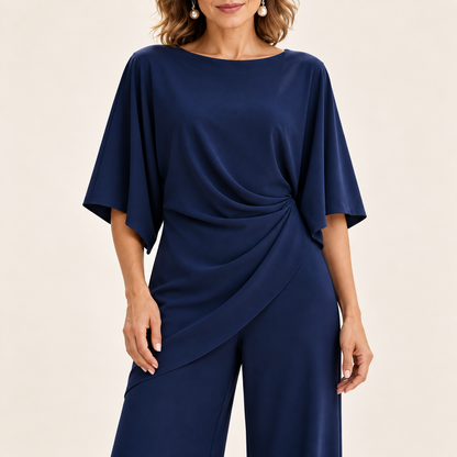 Camille Draped Waist Two-Piece Set