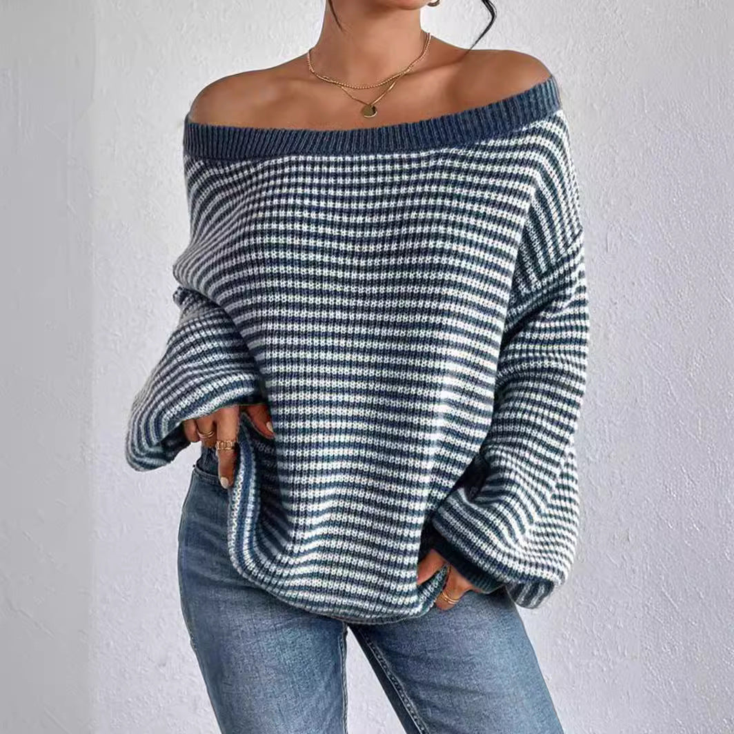 Womens OffShoulder Knit Sweater