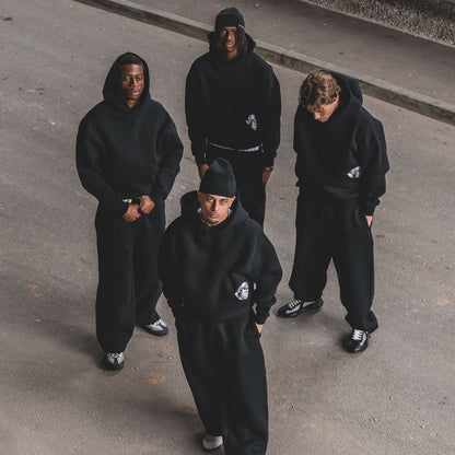 CD Print Hoodie and Joggers Set