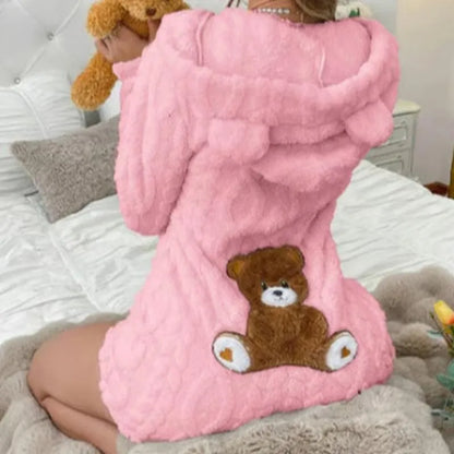 Pink Cozy Bear romper supplier product photograph